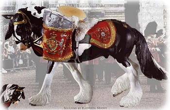 porcelain drum horse model