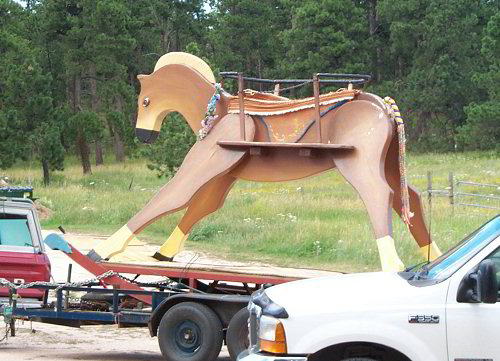 giant rocking horse