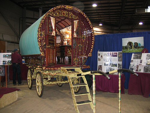 authentic Gypsy bowtop wagon